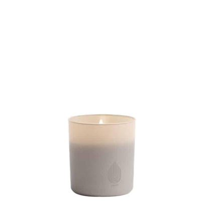 Uyuni glass candle,sandstone, 9,2x10,2 cm